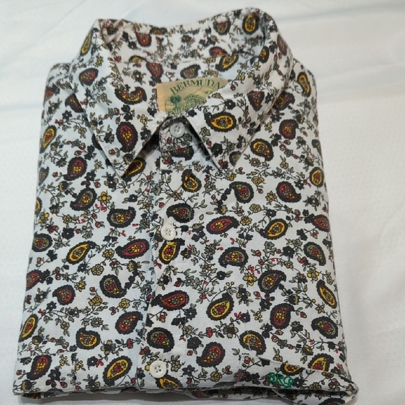 Paisley Print Casual Button Down Shirt - Picture 11 of 13